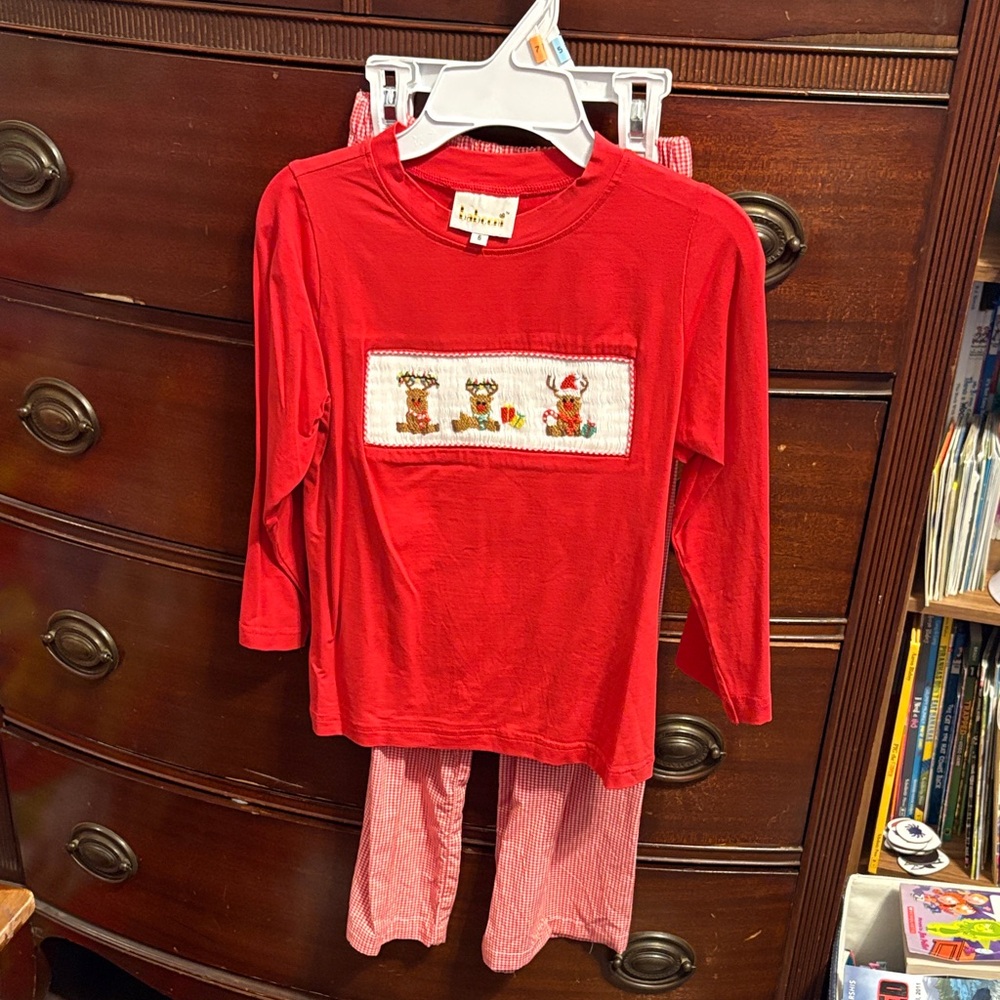 Babeeni Reindeer Smocked outfit